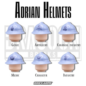 Brickarms UV Printed Adrian helmets