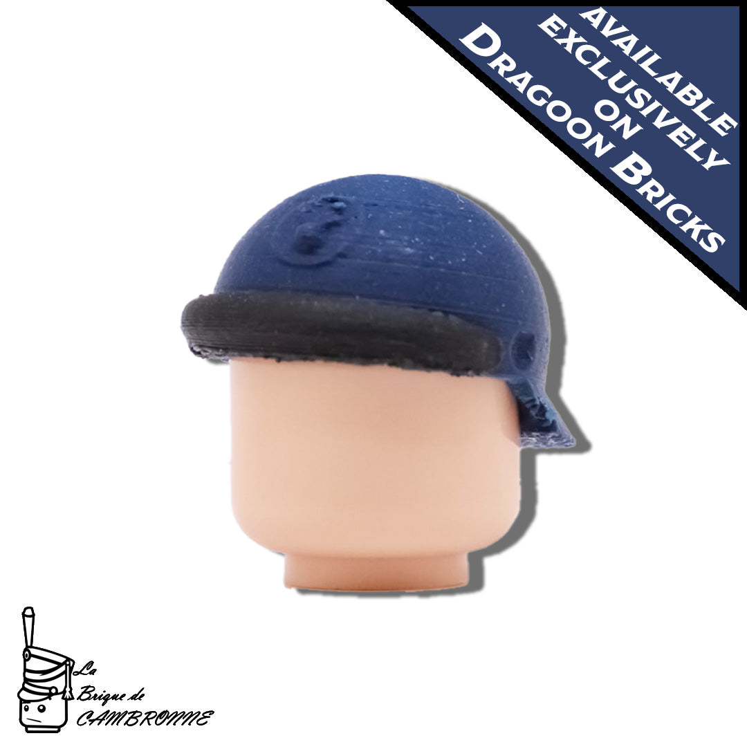 3D Printed French Blue Tanker Helmet (La Brique de Cambronne)
